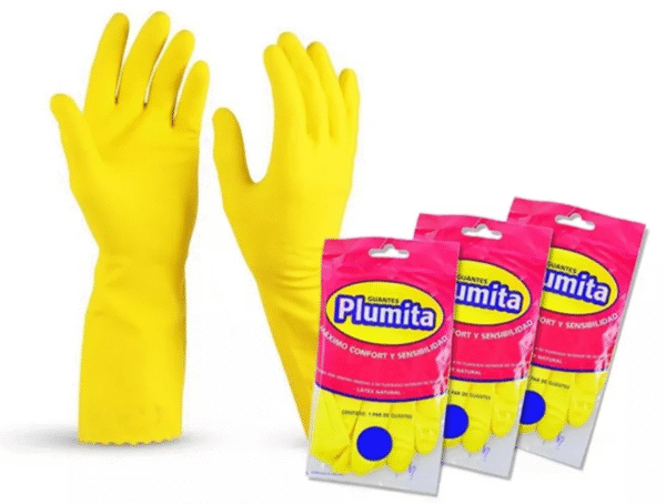 Guante Plumita Amarillo