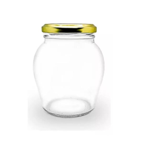Frasco Vidrio Almendra X 360 Ml Con Tapa