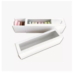 Caja Macaron Visor Blanca X 10 U