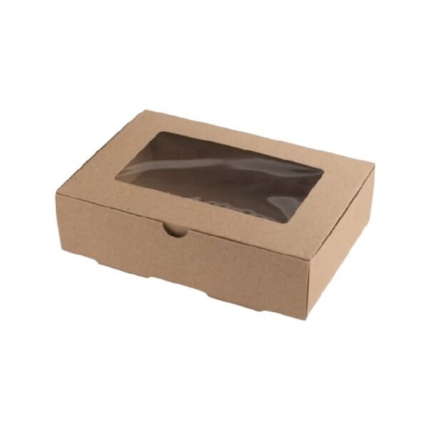 Caja Marron Con Visor (14 X 20 X 5) X 10 U