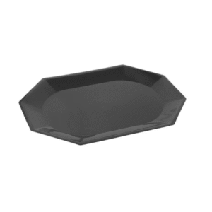 Plato Oval Pp Negro Koval (20 X 28) X 10 U