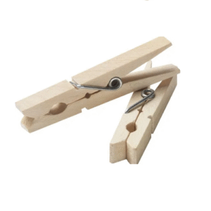 Broches De Madera Reforzados X 12 U