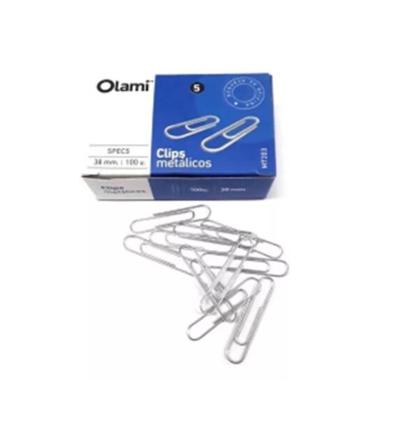 Clips Metalicos NÂ°5 38 Mm X 10 Cajitas