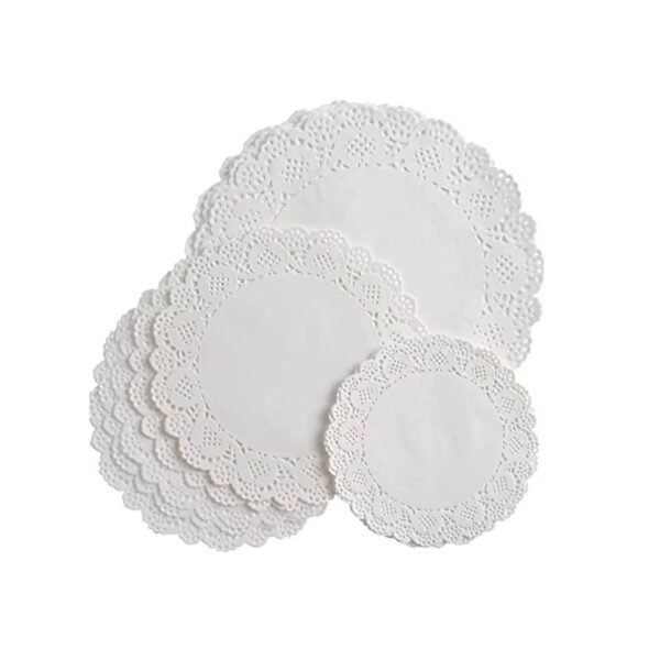 Blondas Caladas Blancas 35 Cm X 100 U
