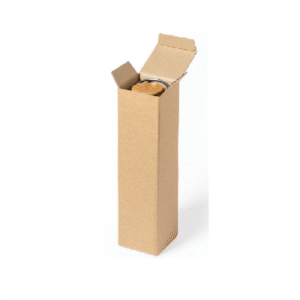 Estuche Cartulina Kraft Botella X 10 U