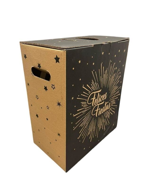Caja Navidena Felices Fiestas (30 X 17 X 34) X 10 U