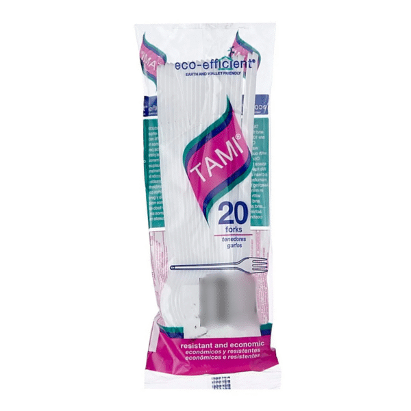 Tenedor Blanco Tami x 20 U