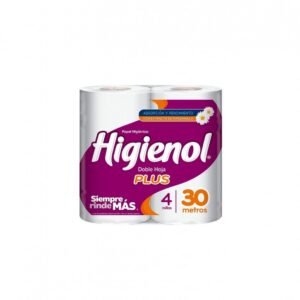 Papel Higienico Higienol Doble Hoja 30 Mts X 4 U