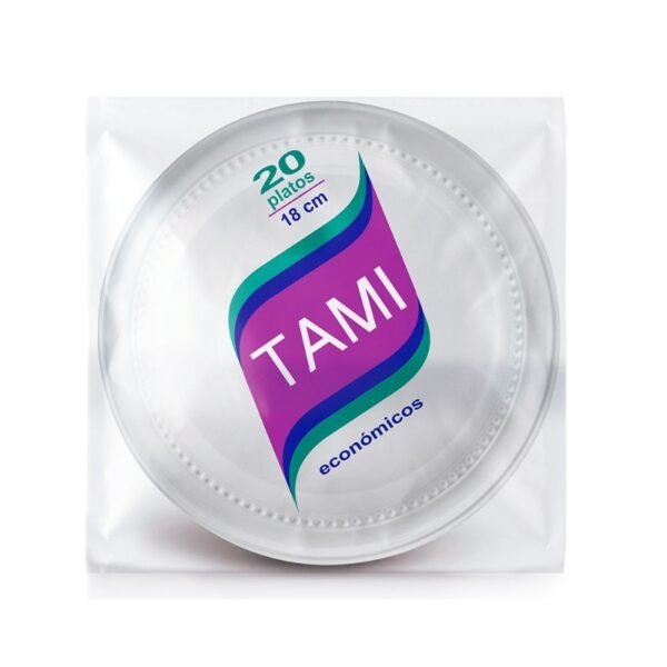 Plato Blanco 18 Cm. Tami x 20 U